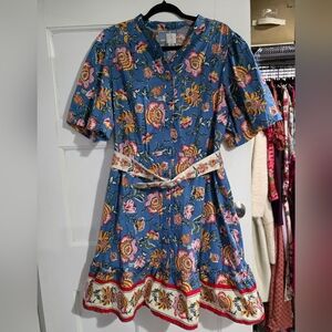 JOIE Floral Blue Dress